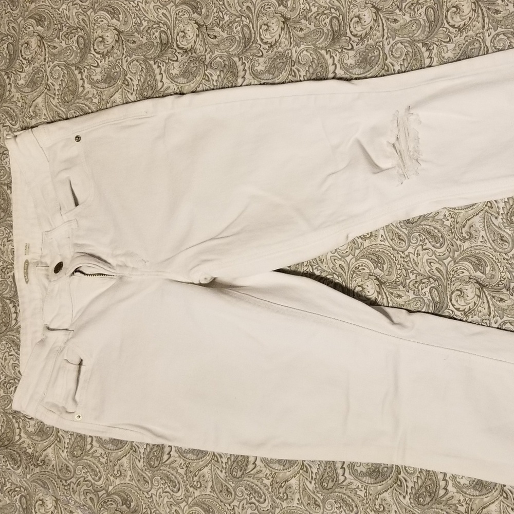 White Super Skinny white Jean's size 8